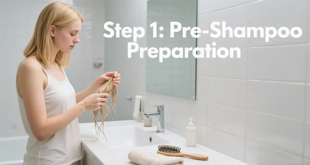 1 Complete Guide to a Perfect Shampooing Routine Preparation before shampooing