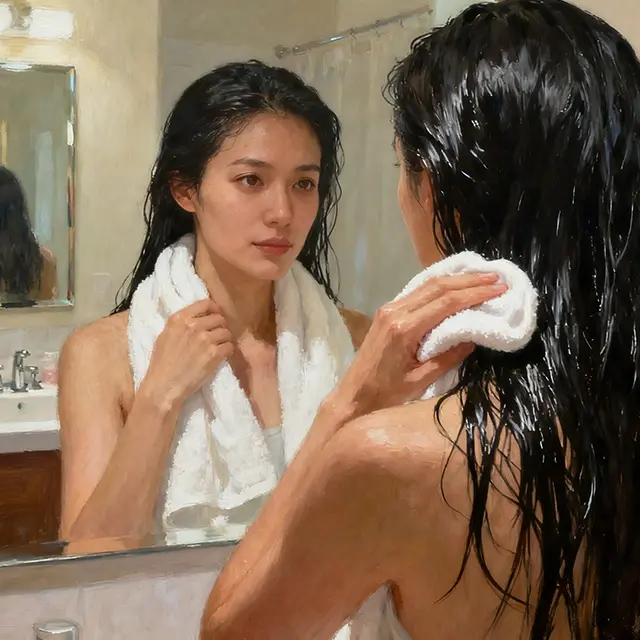 Dry your hair after shampooing