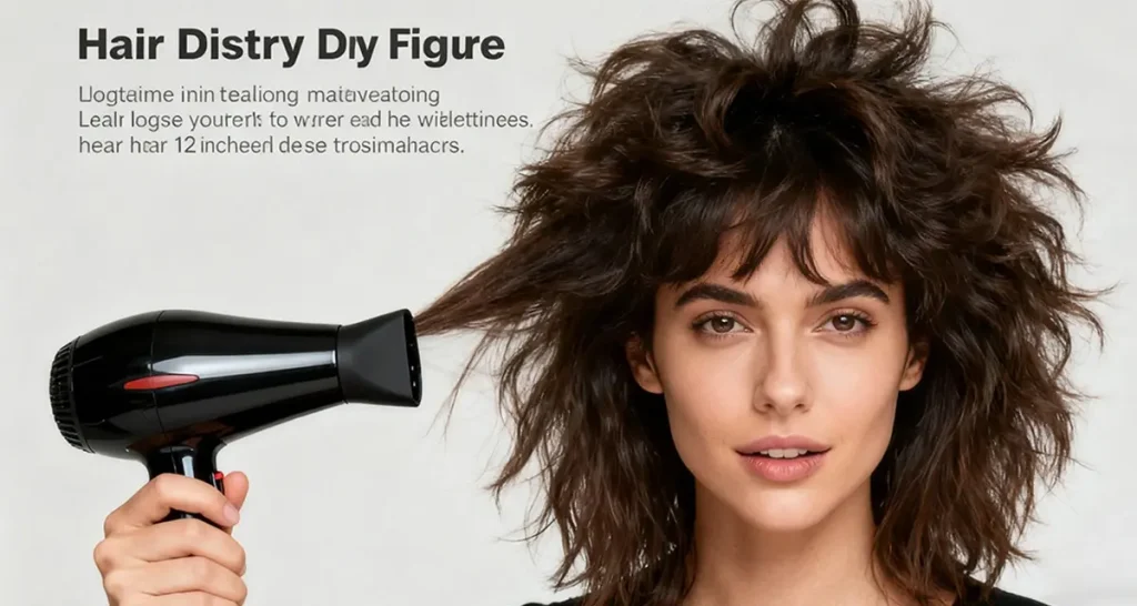6 correct ways to use hair fibers. Dry your hair with a hairdryer 12 inches from your hair