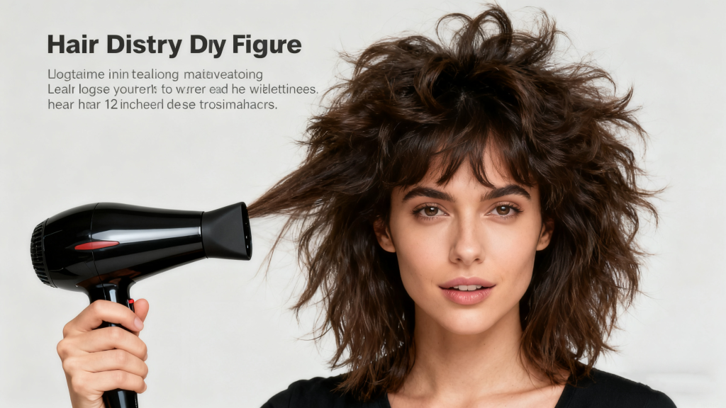 Dry your hair with a hairdryer 12 inches from your hair