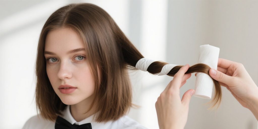 1 Article Teaches You How to DIY Curly Hair 7 Tissue Curls 1