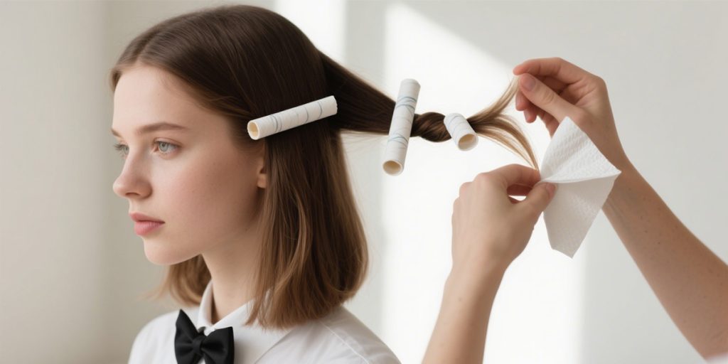 1 Article Teaches You How to DIY Curly Hair 9 Tissue Curls 3