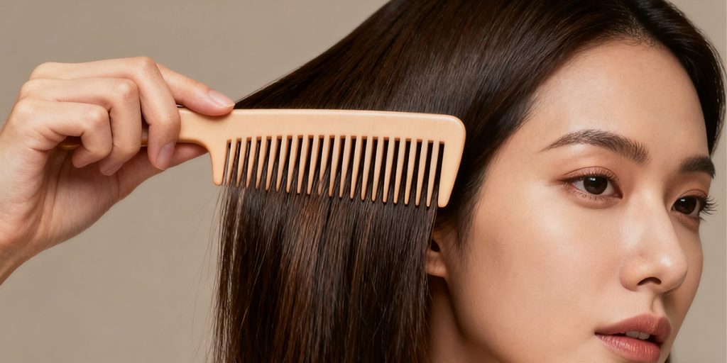 6 correct ways to use hair fibers. 7 Use a comb with wide gaps to comb your hair