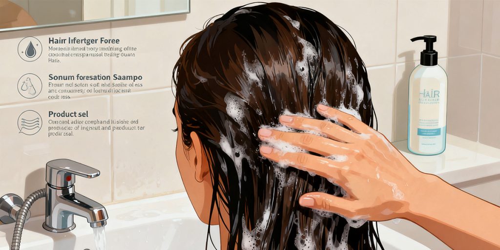 6 correct ways to use hair fibers. 2 Wash your hair with shampoo before using the hair fibers