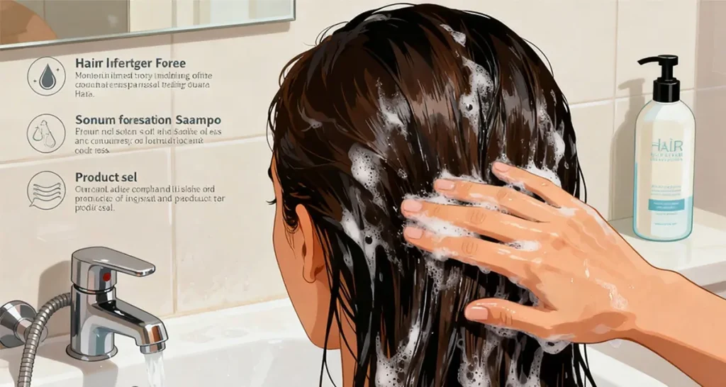 6 correct ways to use hair fibers. Wash your hair with shampoo before using the hair fibers