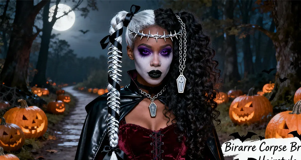 Halloween Hairstyle Guide Bizarre Corpse Bride Hairstyle