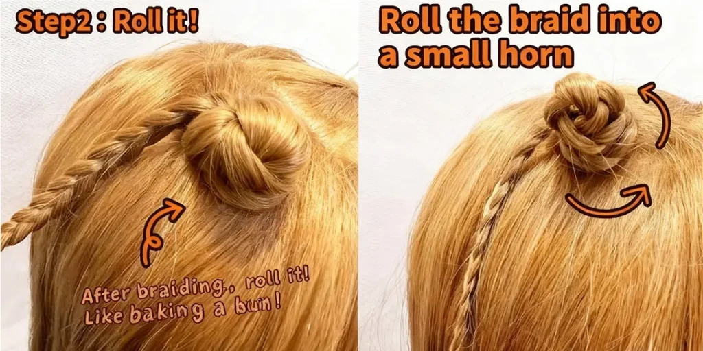 Halloween Hairstyle Guide Step2 Roll it