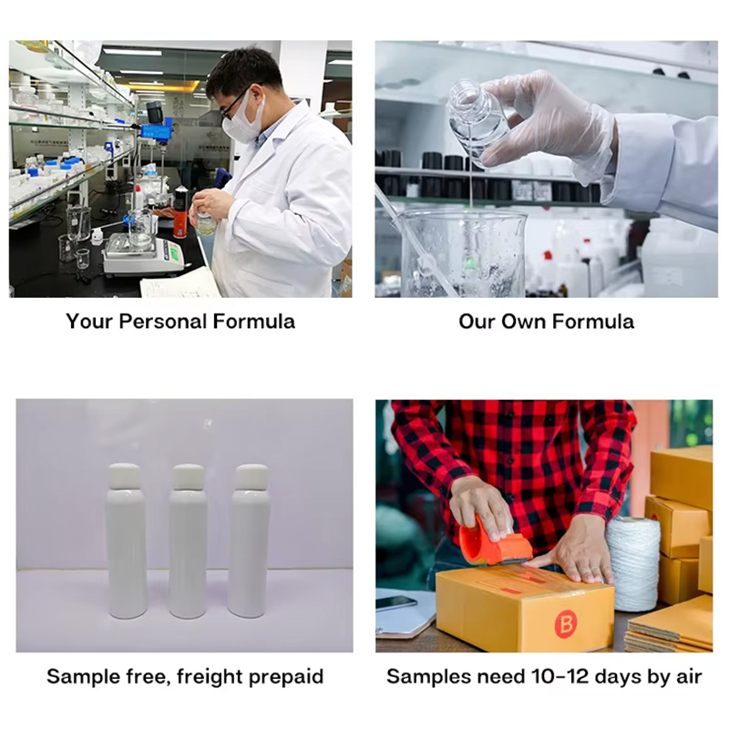 We will send you the samples through our cosmetics laboratory
