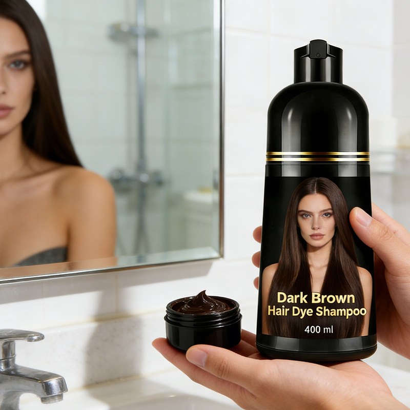 black hair dye shampoo 3 in 1