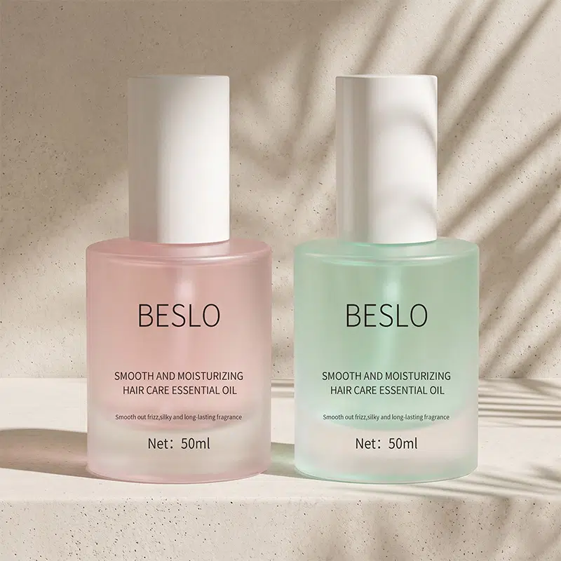 Private Label Luxury Hair Serum & Custom Fragrance Formulation Frosted-Glass-Bottle-Hair-Essence-OEM