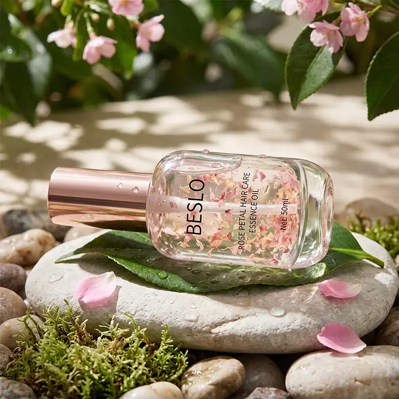Private Label Luxury Hair Serum & Custom Fragrance Formulation Petal-Infused-Hair-Oil-Wholesale