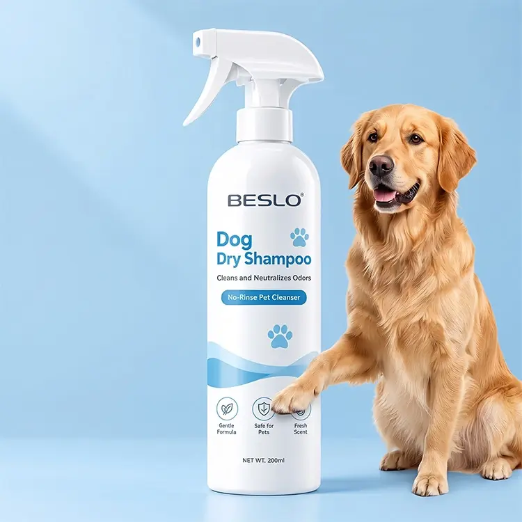 Private Label Dog Dry Shampoo Manufacturer & Turnkey Grooming OEM/ODM Dog Deodorizing Spray Private Label