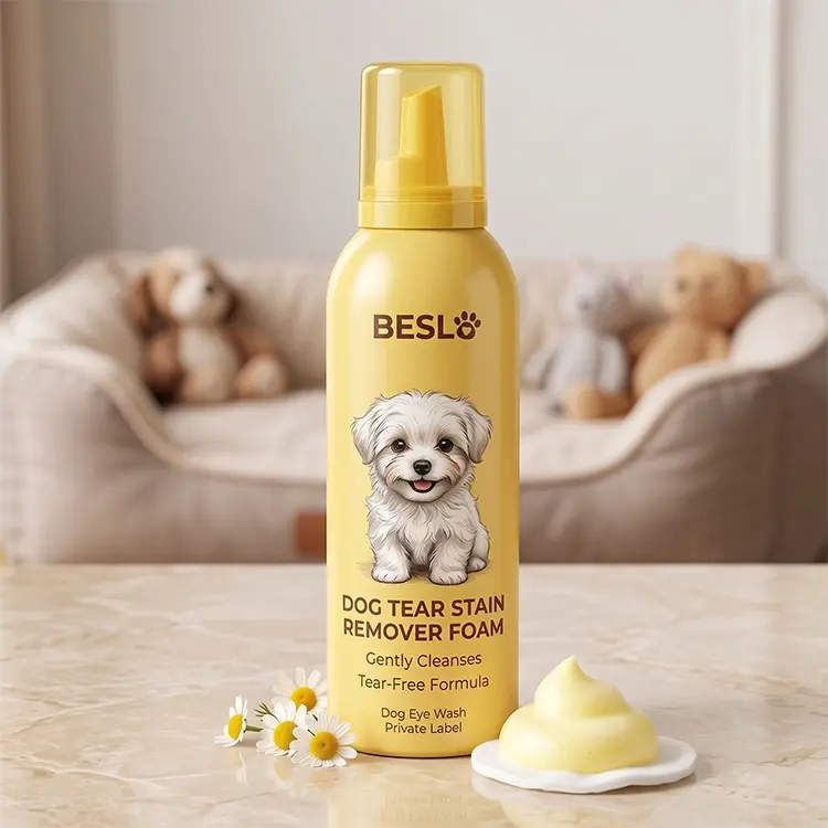 Private Label Pet Grooming Products: Gentle, Lick-Safe & Clean Care OEM OEM Dog Tear Stain Remover Foam