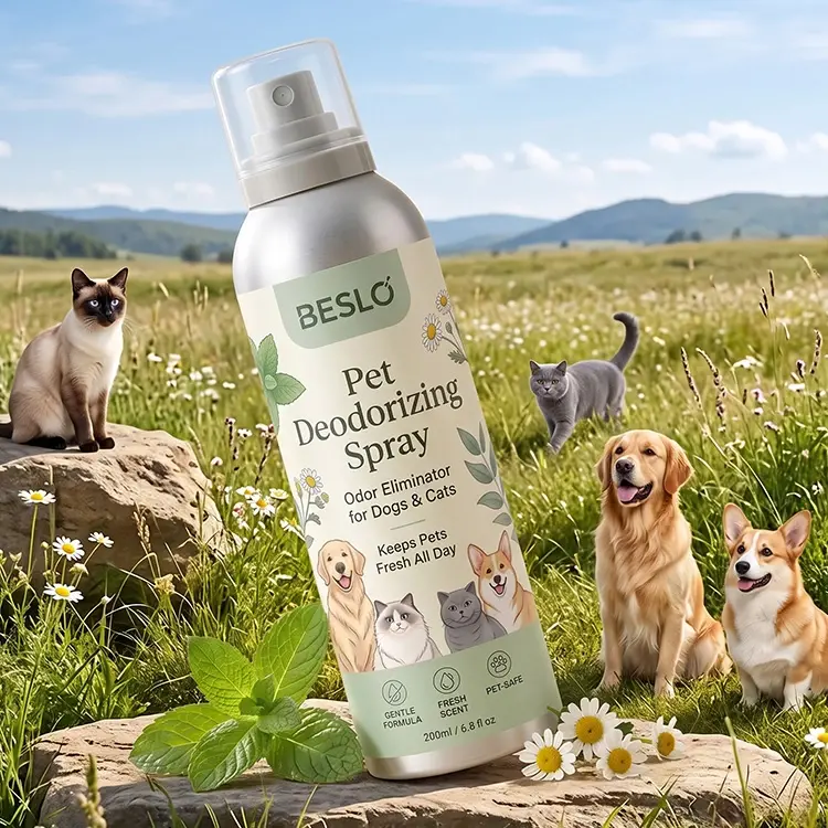 Private Label Pet Grooming Products: Gentle, Lick-Safe & Clean Care OEM Fine Mist Pet Odor Neutralizer Factory