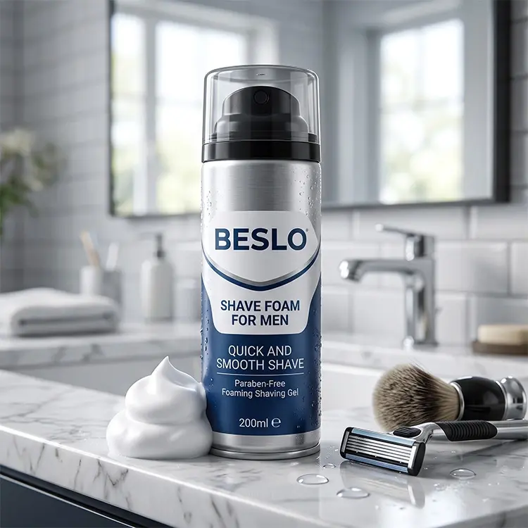 Custom Shaving Foam Manufacturer | Private Label Aerosol Shave Products Foaming Shave Gel for Men