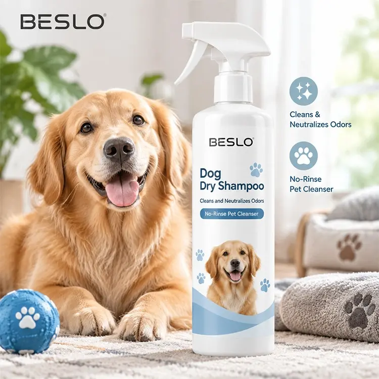 Private Label Dog Dry Shampoo Manufacturer & Turnkey Grooming OEM/ODM No-Rinse Pet Cleanser Supplier