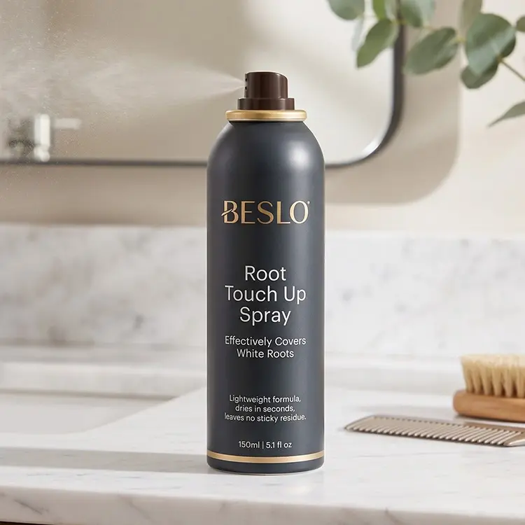 High-Speed Automated Aerosol Filling & Strict Quality Control Private Label Root Touch-Up Spray