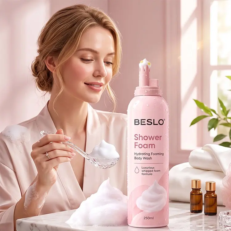 Custom Shower Foam & Foaming Body Wash Contract Manufacturing Whipped Body Wash Foam Factory