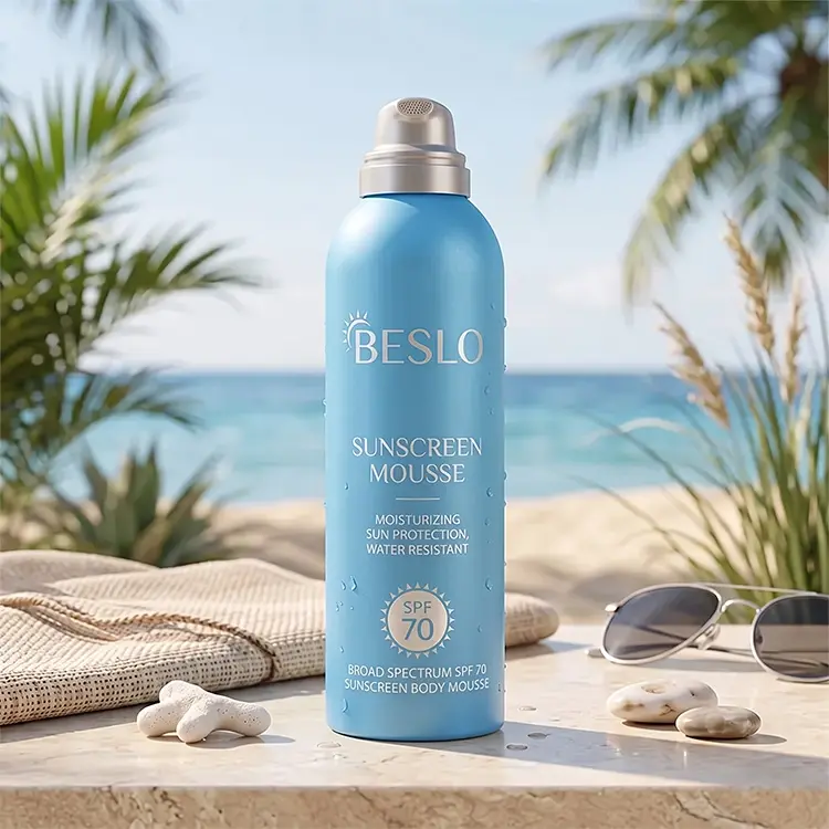 Private Label Sunscreen Spray & Mousse bag on valve sunscreen manufacturer
